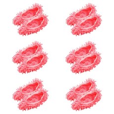 JUST PICK 超細纖維清潔拖鞋, 12個, 粉紅色