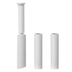 LIVFIN 攜帶式迷你除塵滾輪 白色 本體 + 補充裝2入組, 1套