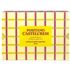 Positano Castelcrem 檸檬糖 220g + 摩洛血橙糖 220g 禮盒組, 1套, 440g