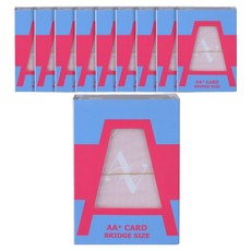 AAHM AA Plus 橋牌尺寸撲克牌, 粉紅色, 10個