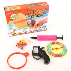 俄羅斯輪盤氣球槍派對遊戲組, 1套, 混色