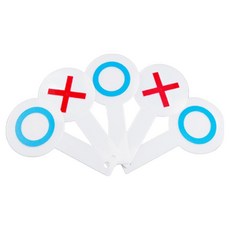 雙面OX問答派對遊戲標示牌組, 1套, 混合色