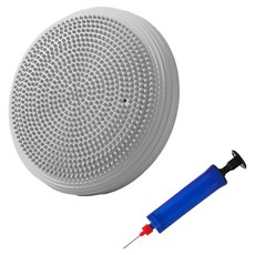 Obermann 平衡空氣坐墊 + 打氣筒套組, 灰色(坐墊), 隨機出貨(打氣筒)