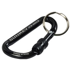 썬키 카라비너 원터치 SCB-660, 블랙(SCB-660LB), 1개