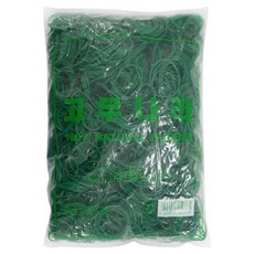 GOMUNARA 橡皮筋 1kg 70 x 1.5 mm, 綠色, 1個