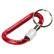 썬키 카라비너 원터치 SCB-660, 레드(SCB-660LR), 1개