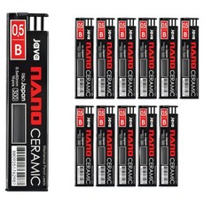 JAVAPEN 奈米陶瓷 300 自動鉛筆芯 B, 0.5mm, 12個