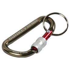 썬키 카라비너 원터치 SCB-660, 실버(SCB-660LS), 1개