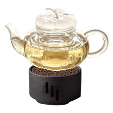 티이야기 내열유리 호박 티포트 + 무광 티워머 세트, 혼합색상, 1세트, 티포트 + 티워머