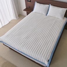 소노시즌 프리미엄 라인 투톤배색 퀼팅 패드, 블루