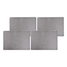 Truly House 防落砂可水洗式貓砂墊 50 x 36 x 0.3cm 灰色 4個