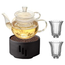 티이야기 앨리스 티포트 + 슬림잔 2p + 무광 워머 세트, 1세트, 티포트 + 티워머 + 슬림잔 2p, 혼합색상