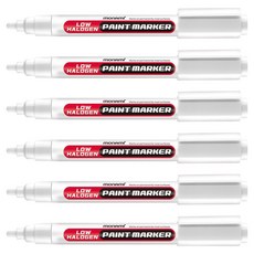 monAmi 低鹵素油漆筆 白色, 6個