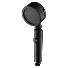 Premium增壓蓮蓬頭組, 黑色, 1組