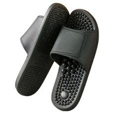 SUPERCOMET 足部健康按摩柔軟指壓拖鞋, 1個, 黑色, 240mm