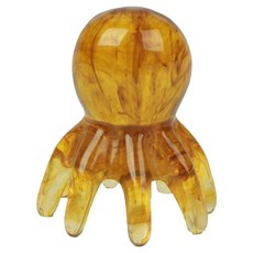 B2WIN 舒緩頭皮蜂蠟樹脂章魚按摩器 大尺寸, 1個, 淺棕色