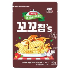 수산곳간 닭가슴살 어포튀각 꼬꼬칩, 80g, 1개