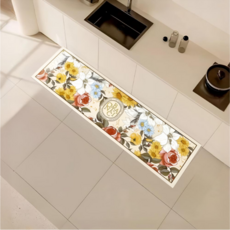 Vivid House 防汙防水花卉大型廚房地墊, 1個, TYPE D