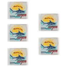 yarna 디자인 패브릭 천 라벨, 5개, 상어클래식