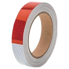 TIS高強度安全反光膠帶, 1個, 白+紅