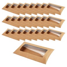 Mamiru枕頭形狀答禮品 半月形盒子 透明窗, 工藝, 25個