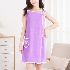 마더브띠 여성용 나시 원피스 목욕수건 78 x 132 cm, 퍼플, 1개
