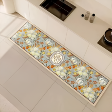 Vivid House 防汙防水花卉大型廚房地墊, 1個, TYPE A