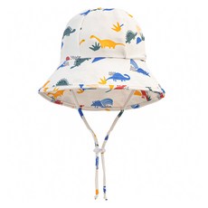 Bebechat 兒童侏羅紀公園防曬帽, 1個, 混和顏色
