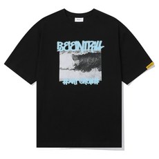 빈트릴 서핑 앤 비치 스프레이 오버핏 반팔 티셔츠 BA242TS023