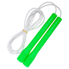 JFROPE 橫式高速跳繩, 綠色 + 白色條紋, 1個