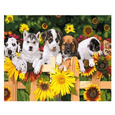 ArtLife 藝術生活 DIY 數字油畫 含框 DT066 50 x 40cm, 1組, 動物花園