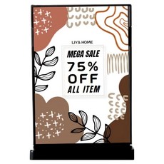 리야홈 아크릴 T자형 꽂이 02 블랙, 1개