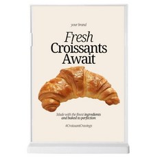 Riyahome T字型壓克力立牌 01 白色, 1個