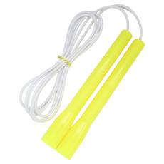 JFROPE 橫式高速跳繩, 黃色 + 白色條紋, 1個