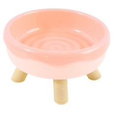 둥둥펫 반려동물 키높이 도넛식기, 핑크, 1개