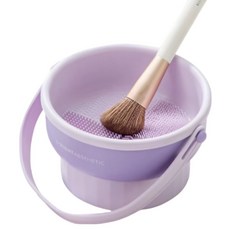 리빙홈디테일 메이크업 브러쉬 세척 건조 수납 3in1 뷰티소품, 1개, 퍼플