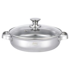 Stenny 電磁爐用無研磨劑全五層不鏽鋼火鍋, 24cm, 單一顏色, 1個