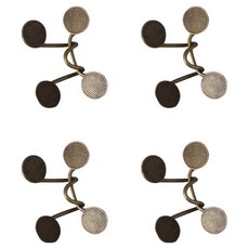 깨비다 허리조절 요술단추 기본 33mm, 브론즈, 4개