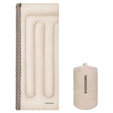 IDOOGEN Mild Sleeping 露營迷你小型睡袋 單人換季棉被睡袋 + 收納袋組合, 1套, 米色