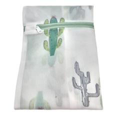 H&K 家居 印花洗衣袋 細網加厚 防纏繞/緩衝化/防變形, 仙人掌, 1個