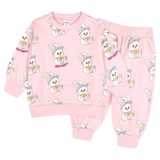 MilkBaby 兒童彩色小熊兔子上下裝套組