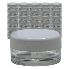 미니 크림 원형 용기 3g, 50개, 투명