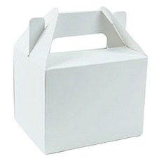 DesignPackage 鮮奶油盒 前開式 小, 白色, 25個