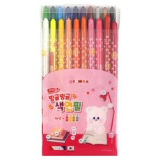 morning glory 旋轉彩色鉛筆 粉紅色, 20色, 1個