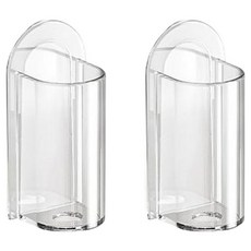 Celliving 免鑽孔可拆卸式電動牙刷架, 2個, 透明