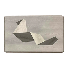 好拾選物 長方形硅藻土地墊/軟墊/踏墊 厚度2.5mm 立體A款 吸水速乾 防滑設計 柔軟輕彈, 1個, 60 x 40cm