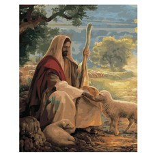 ArtLife 藝術生活 DIY 含框 數字油畫 DT082 50 x 40cm, 1組, 神愛世人