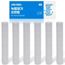 FILTER KLASS Dr.Piell淋浴蓮蓬頭替換濾芯 獨立包裝, 無香味, 6個