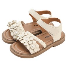 Rabbit Foot 女童花朵珍珠涼鞋