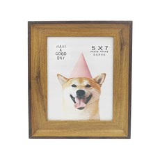 CCHING 青青文具 簡單生活 5 x 7質感厚相框 直立/橫擺 適用尺寸:5x7照片, 178 x 127mm, 1個, 深咖色